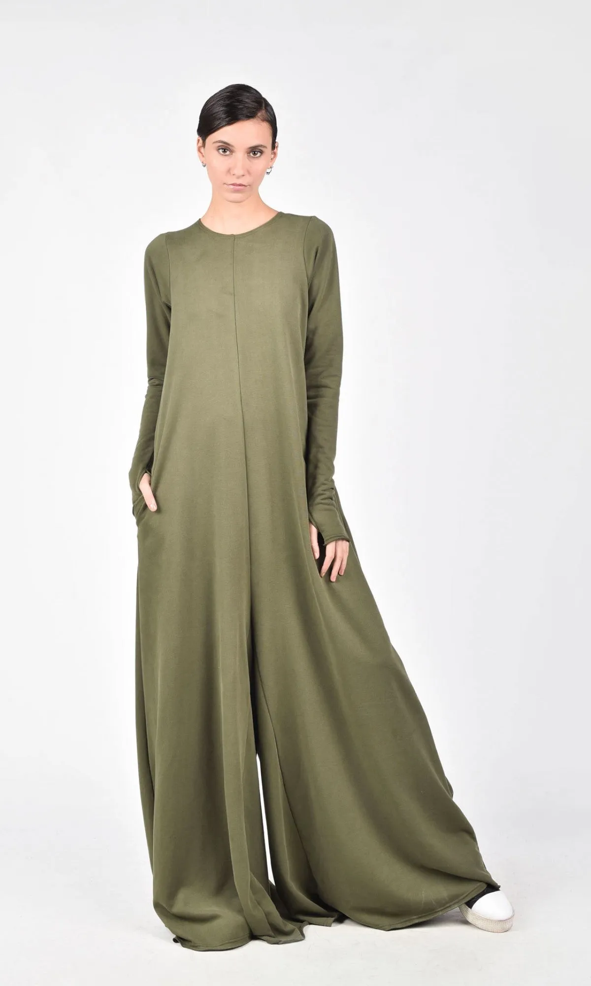 Wide Leg Maxi Jumpsuit