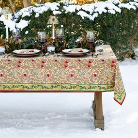 Winter Pinecone Tablecloth