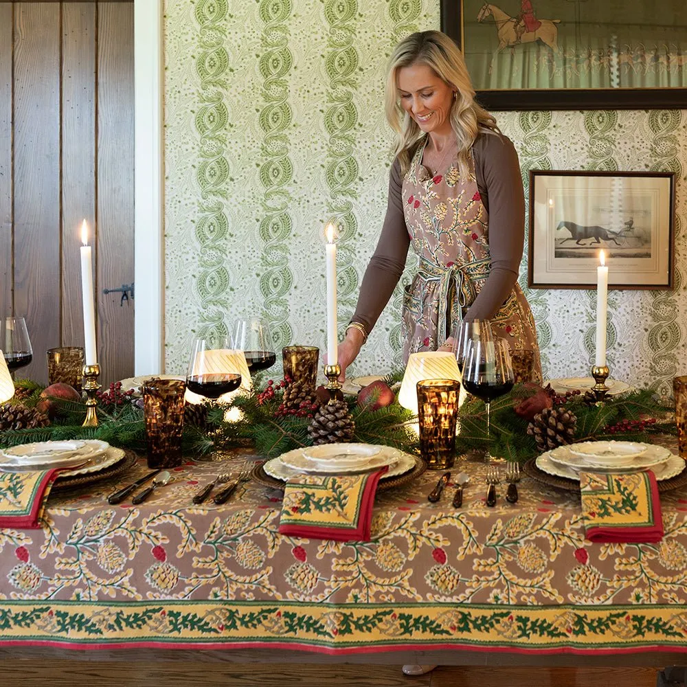 Winter Pinecone Tablecloth