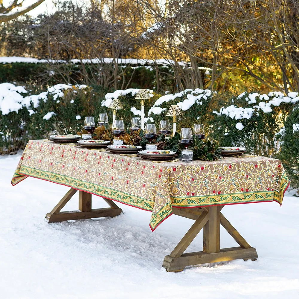 Winter Pinecone Tablecloth