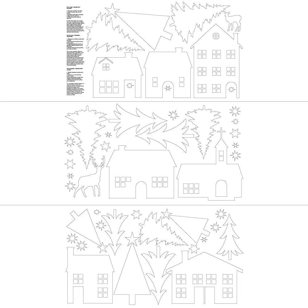 Winter Village Wall Decal