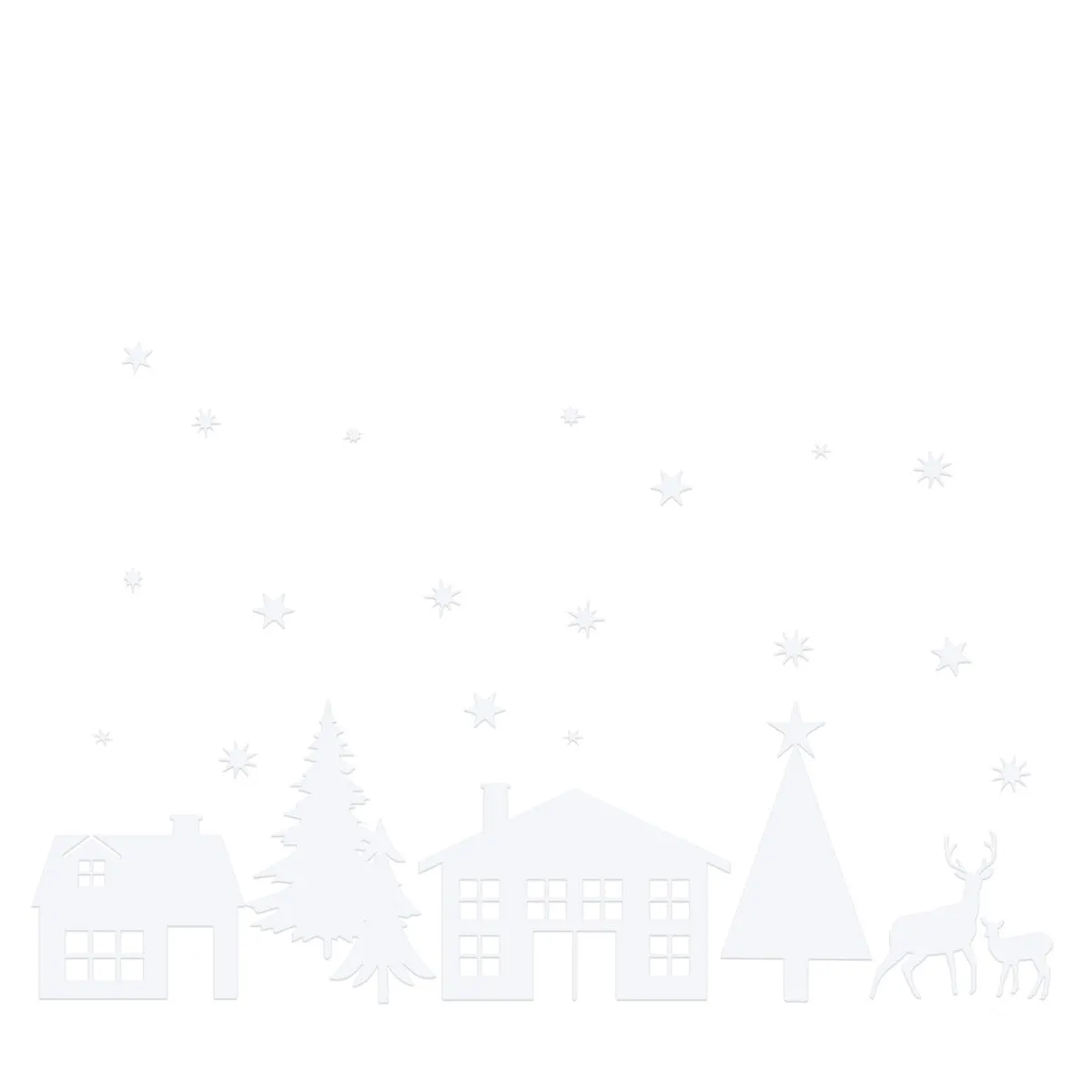 Winter Village Wall Decal