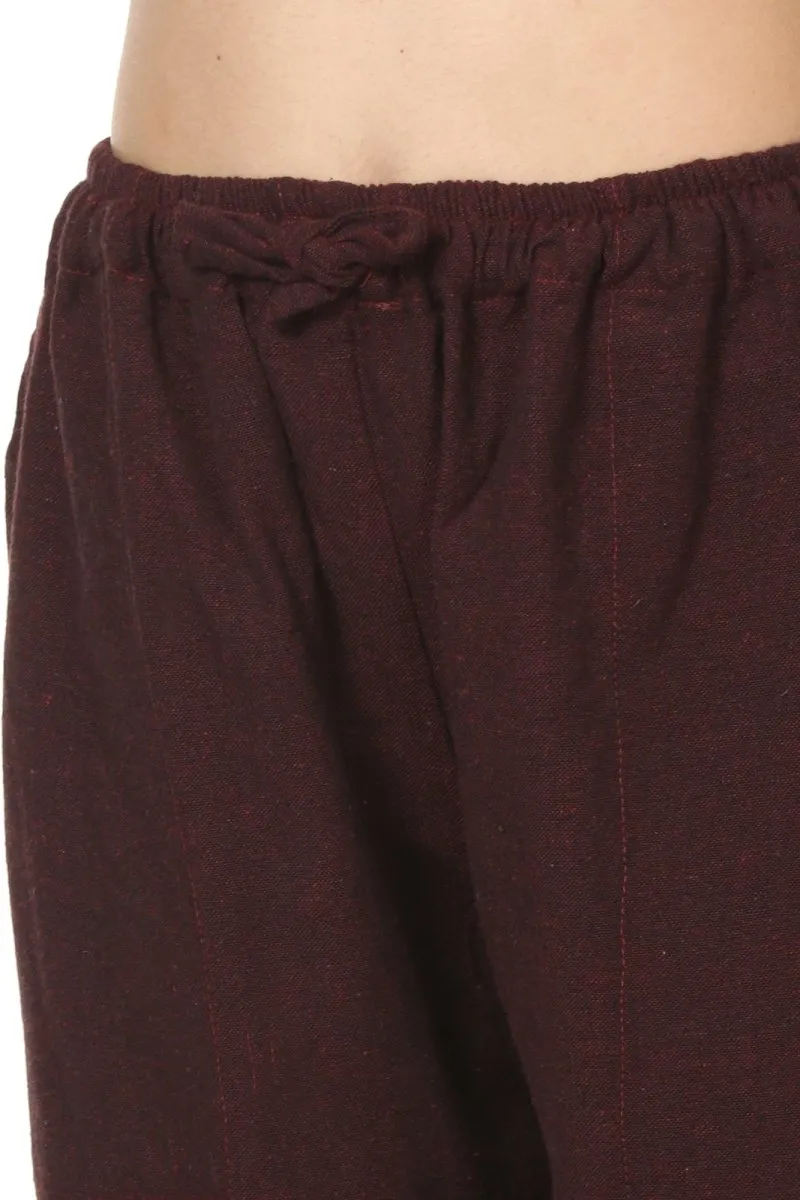 Women's Lounge Pant | Maroon | Fits Waist Size 28" to 36"