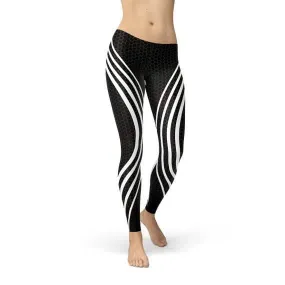 Women's Performance-Enhancing Black Workout Leggings