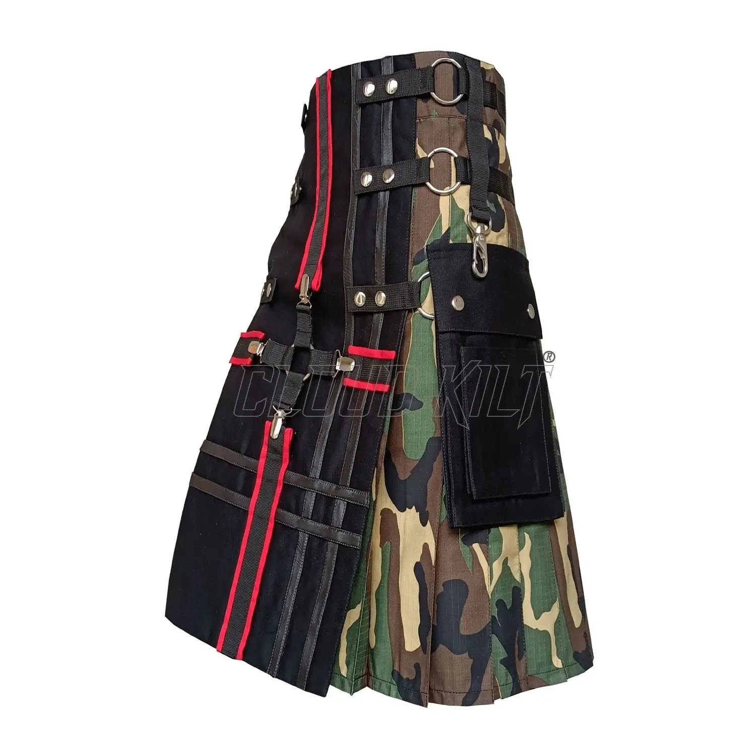 Woodland Camo Tactical Fashion Kilt