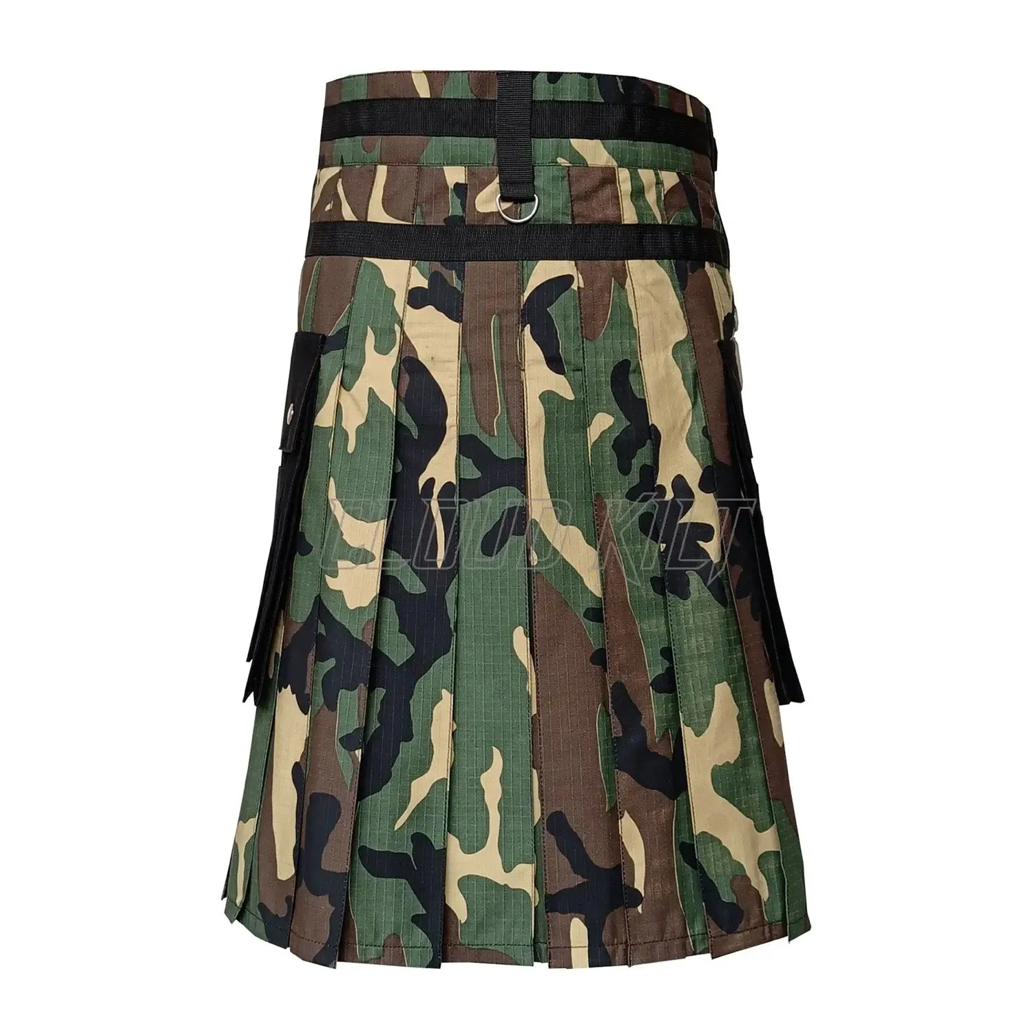 Woodland Camo Tactical Fashion Kilt