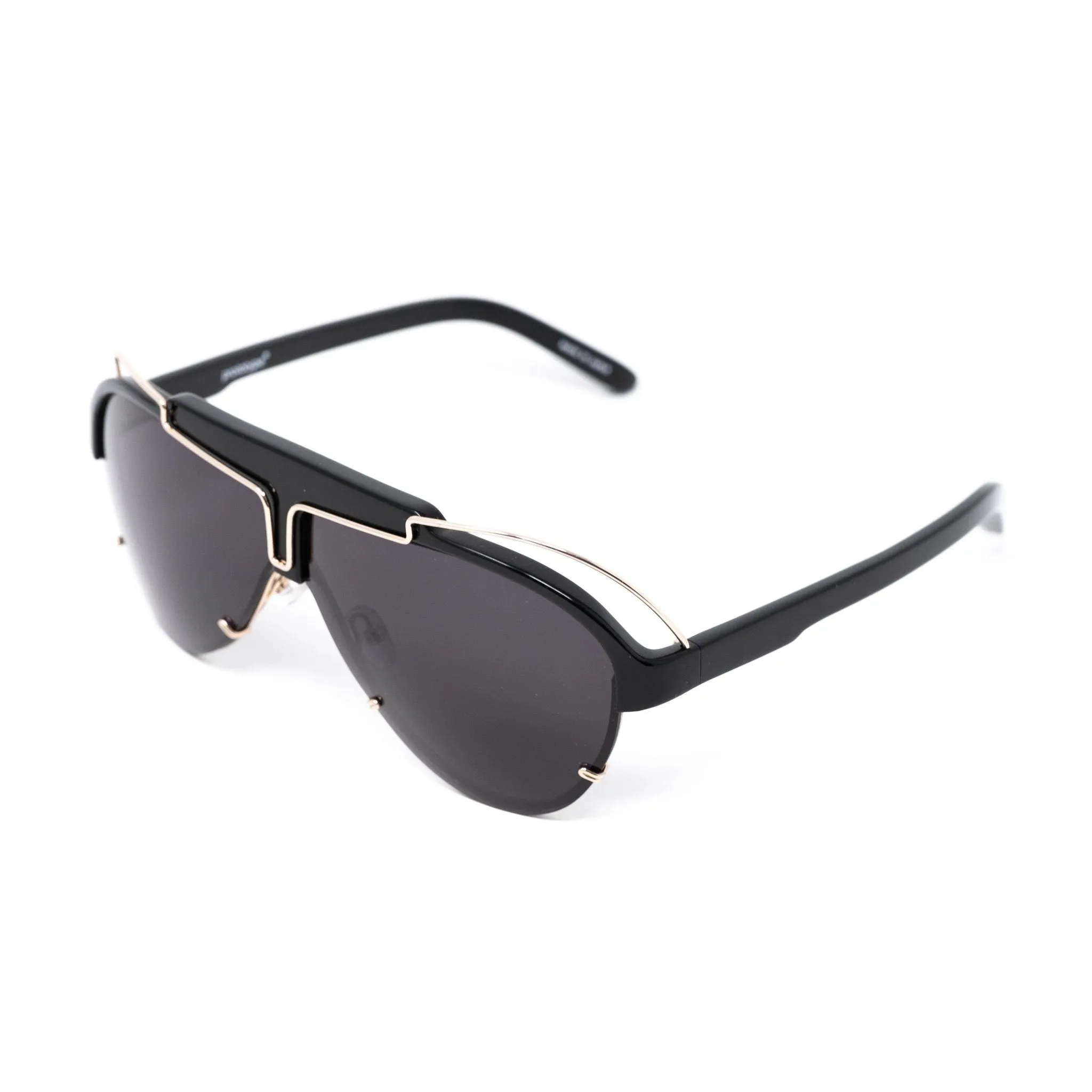 Yohji Yamamoto Sunglasses Black and Purple YY11ASTRONAUTC1SUN