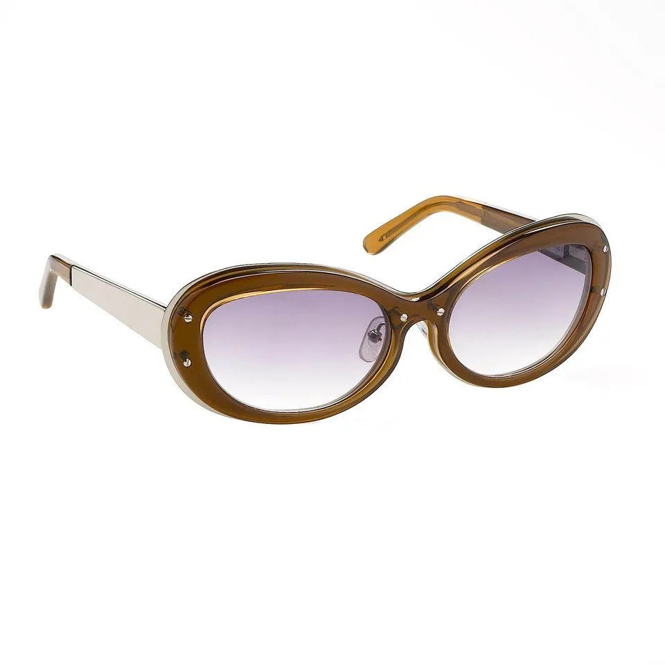 Yohji Yamamoto Sunglasses Cat Eye Brown Frame