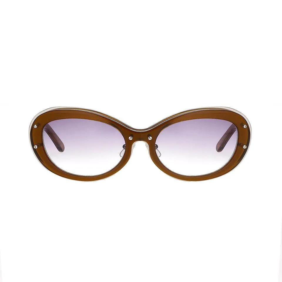 Yohji Yamamoto Sunglasses Cat Eye Brown Frame