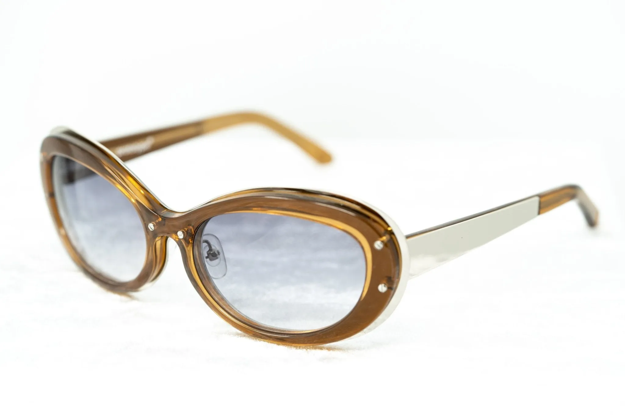 Yohji Yamamoto Sunglasses Cat Eye Brown Frame