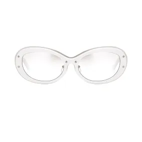 Yohji Yamamoto Sunglasses Cat Eye White and Clear