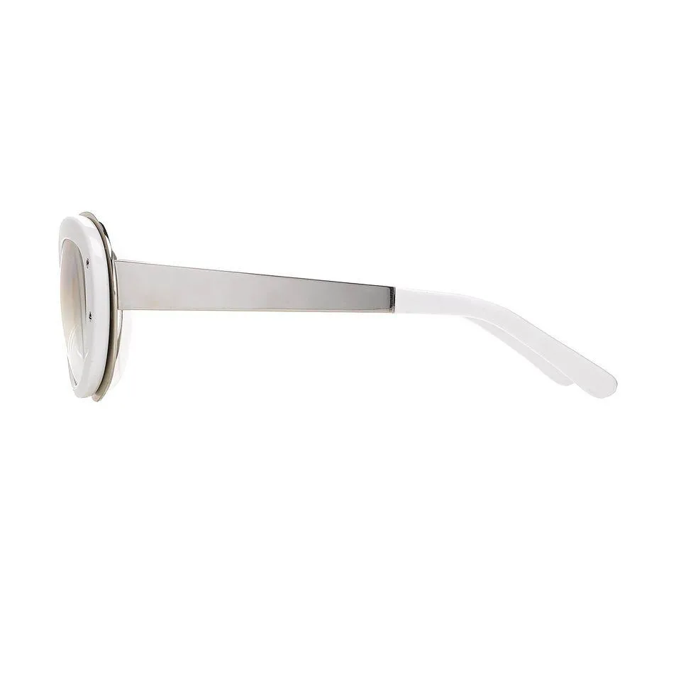 Yohji Yamamoto Sunglasses Cat Eye White and Clear