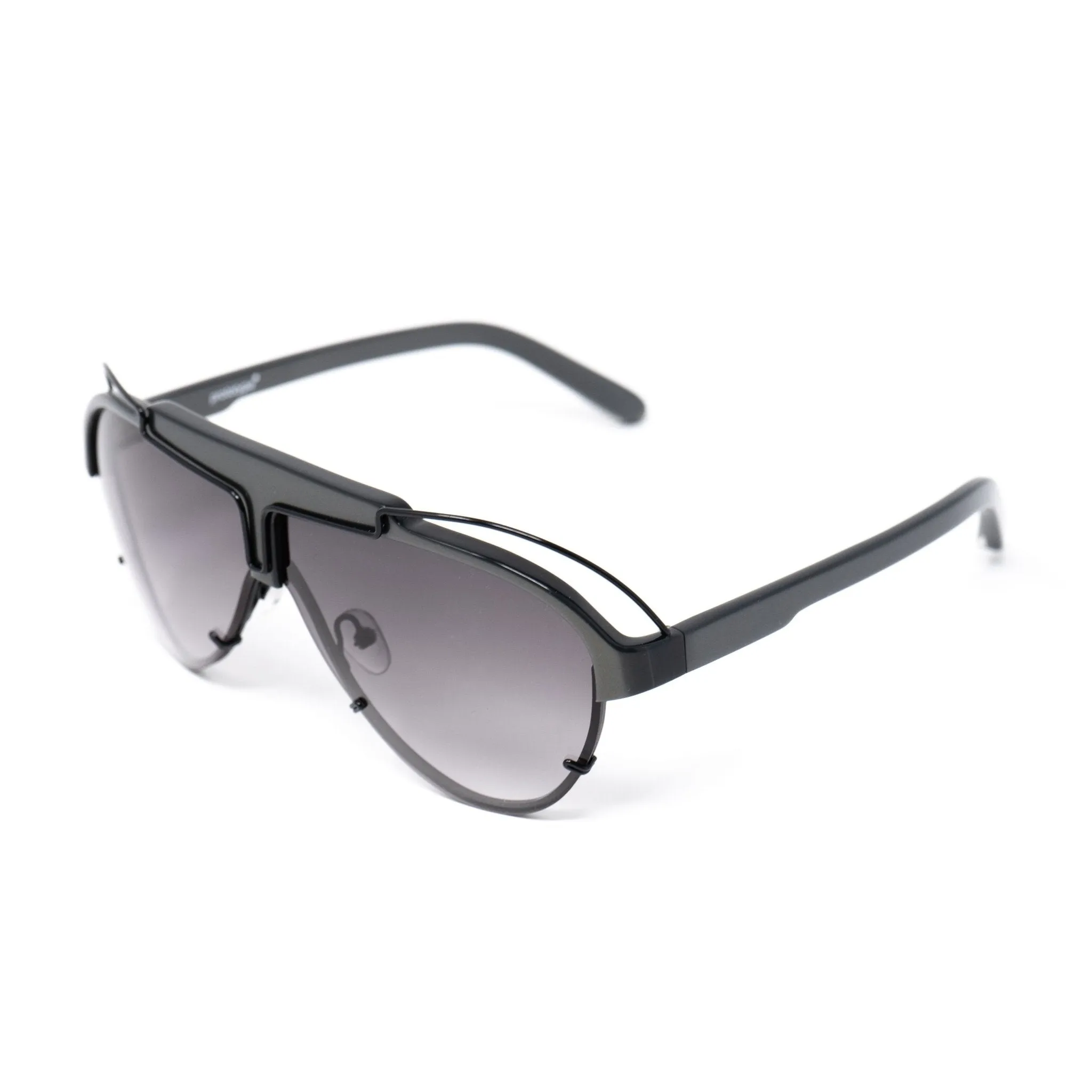 Yohji Yamamoto Sunglasses Grey and Purple YY11ASTRONAUTC3SUN