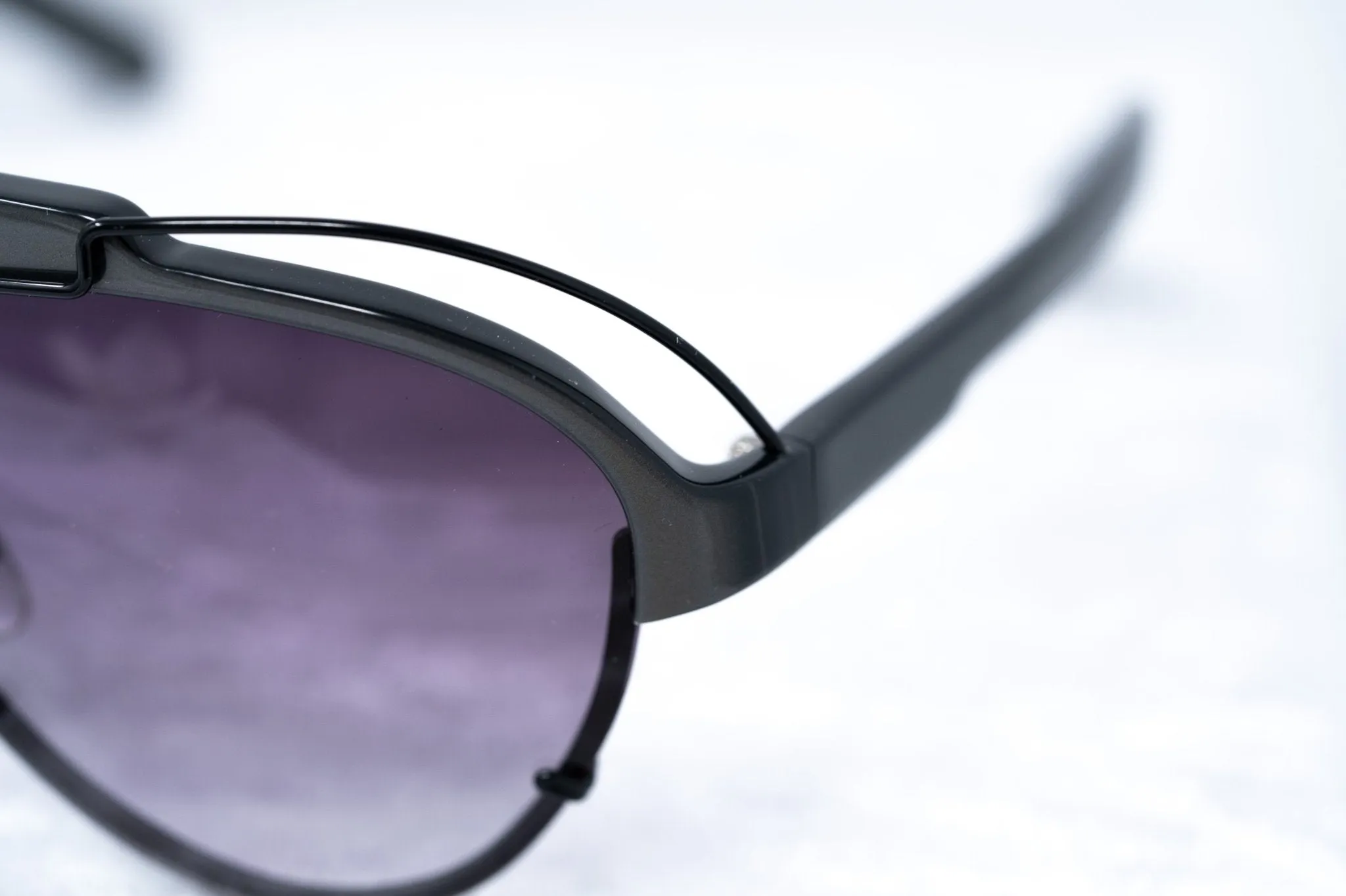 Yohji Yamamoto Sunglasses Grey and Purple YY11ASTRONAUTC3SUN