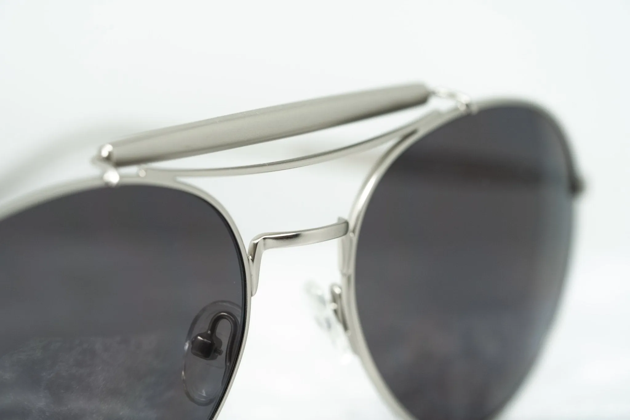 Yohji Yamamoto Sunglasses Round Silver and Grey YY12RIDERC1SUN