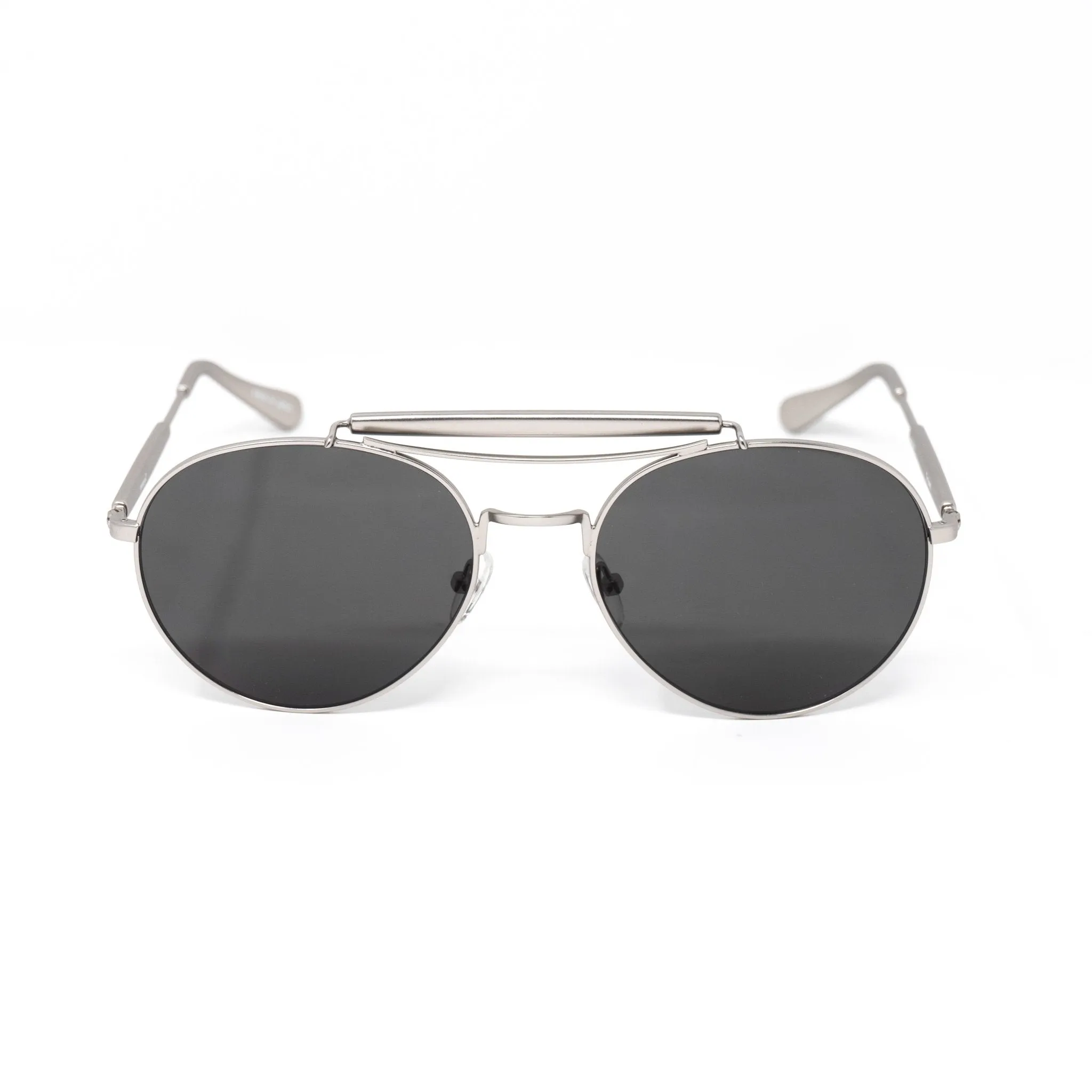 Yohji Yamamoto Sunglasses Round Silver and Grey YY12RIDERC1SUN